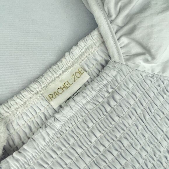 ~ Rachel Zoe 6x Bubble Dress Girls Short Sleeve Embroidery Floral White Dressy - Picture 10 of 12